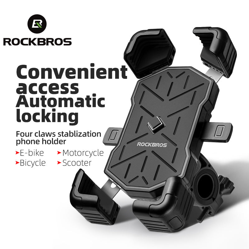 ROCKBROS HW-117 Bike Phone Mount 1s Lock Bike（Handlebar)