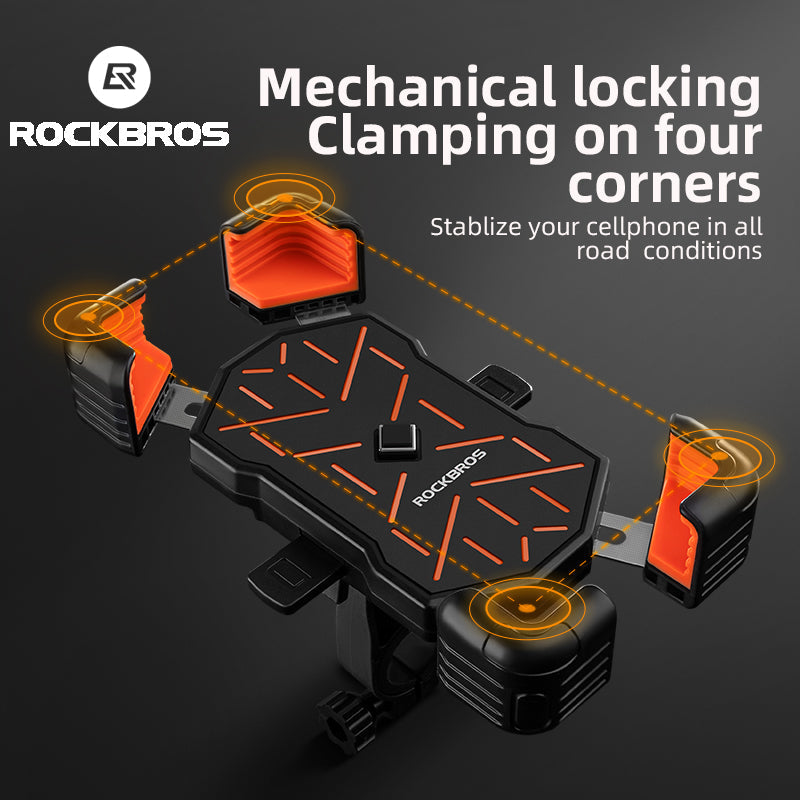 ROCKBROS HW-117 Bike Phone Mount 1s Lock Bike（Handlebar)