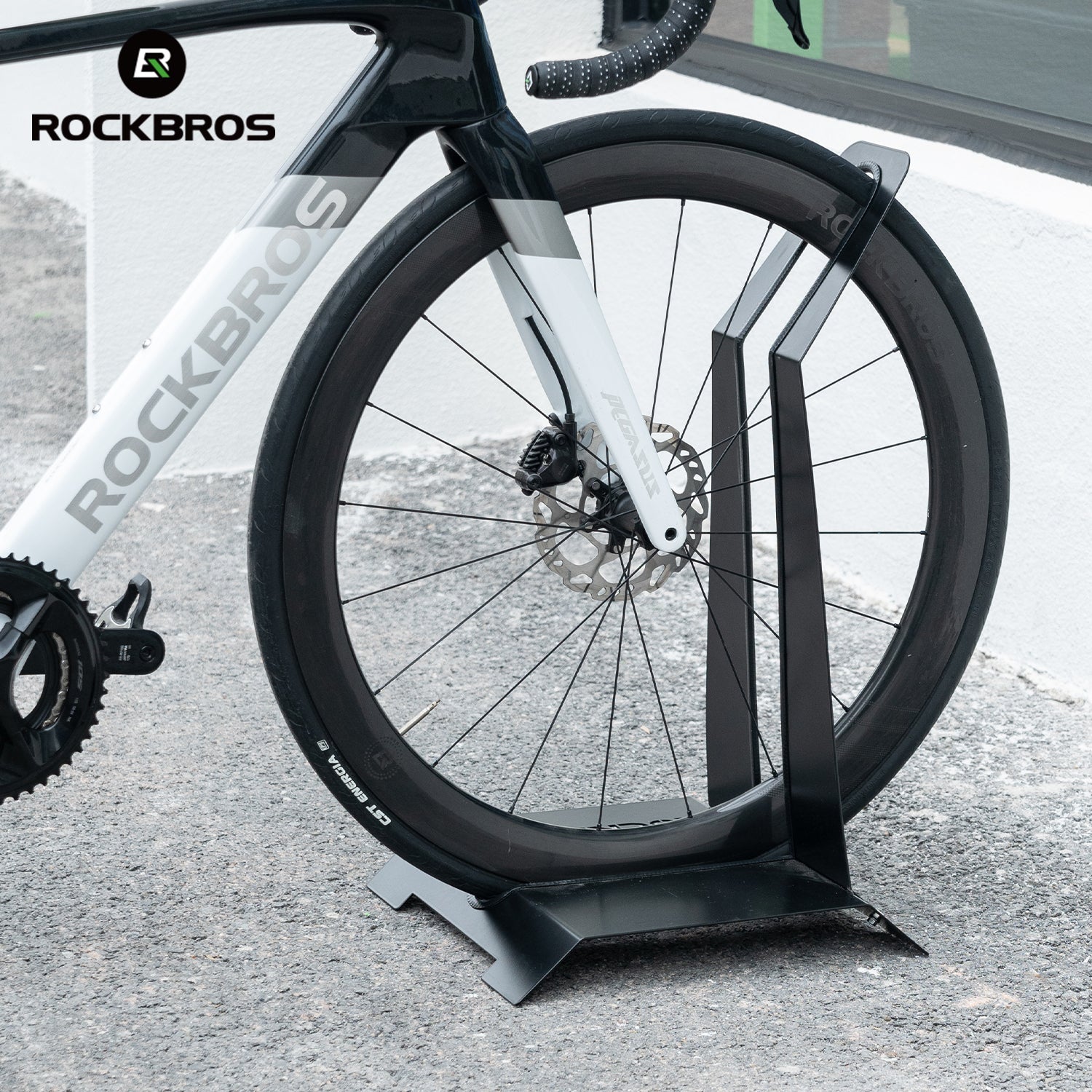 L-Shaped Carbon Steel Floor Rack for Multi-Bike Storage
