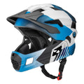 ROCKBROS Kids Full Face Bike Helmet Ages 5-14 Anti-Collision Detachable Chin
