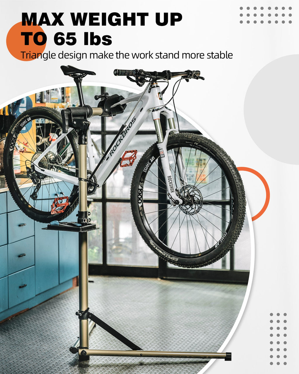 Heavy-Duty Home Mechanic Repair Stand (65 Lbs Capacity)