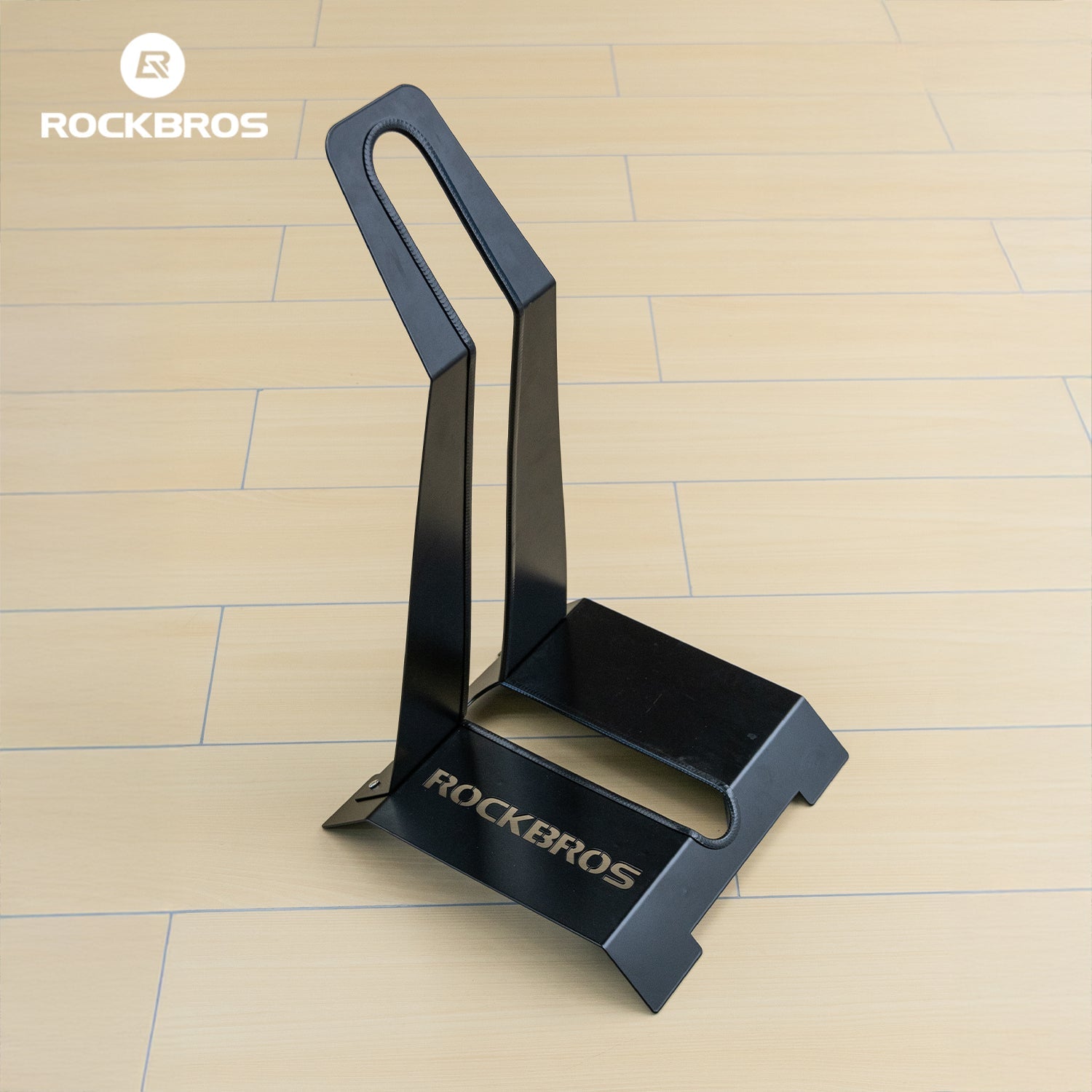 L-Shaped Carbon Steel Floor Rack for Multi-Bike Storage