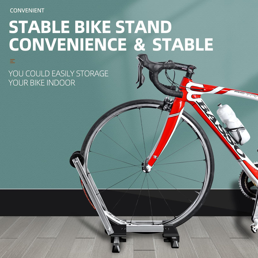 Foldable Alloy Indoor Bike Stand for 20"-29" Wheels