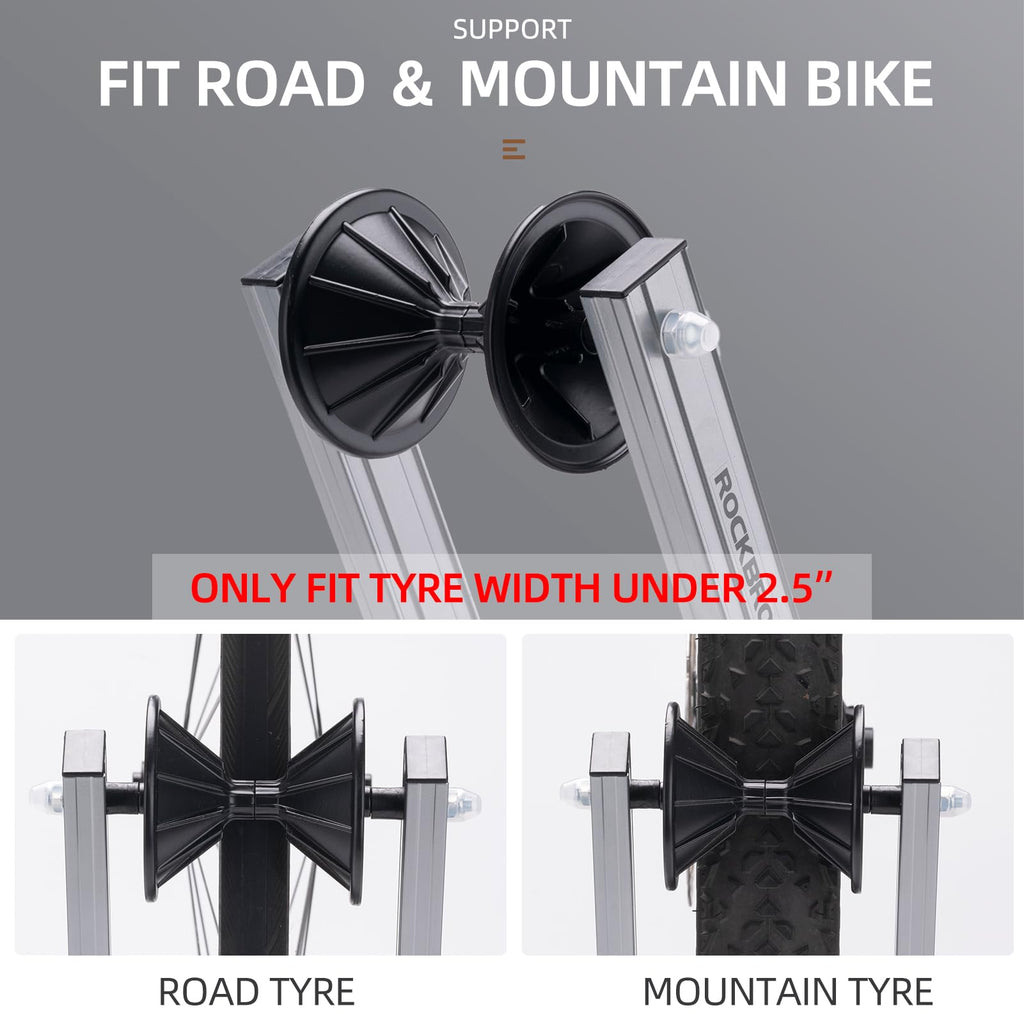 Foldable Alloy Indoor Bike Stand for 20"-29" Wheels