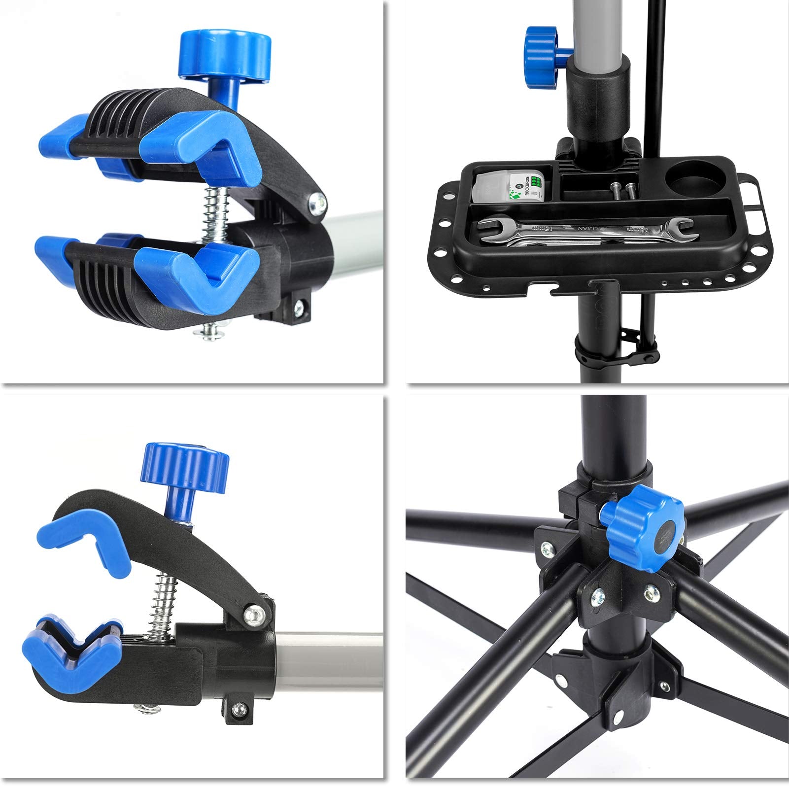 Height-Adjustable Bike Repair Stand for Home Maintenance